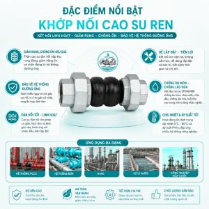 Đặc điểm nổi bật khớp nối mềm cao su ren