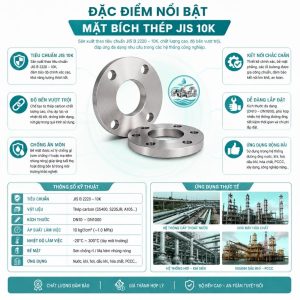 Đặc điểm nổi bật mặt bích tiêu chuẩn jis 10K