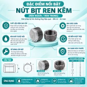 Đặc điểm nổi bật nút bịt thép ren kẽm