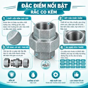 Đặc điểm nổi bật rắc co mạ kẽm