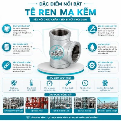 Đặc điểm nổi bật tê ren kẽm