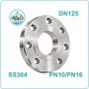 Mặt bích inox BS 4504 DN125 PN10/PN16