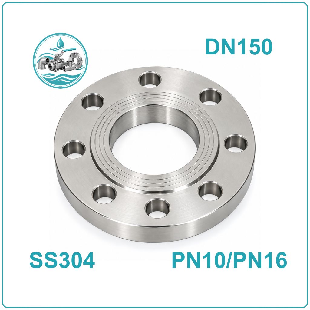 Mặt bích inox BS 4504 DN150 PN10/PN16