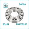 Mặt bích inox BS 4504 DN200 PN10/PN16