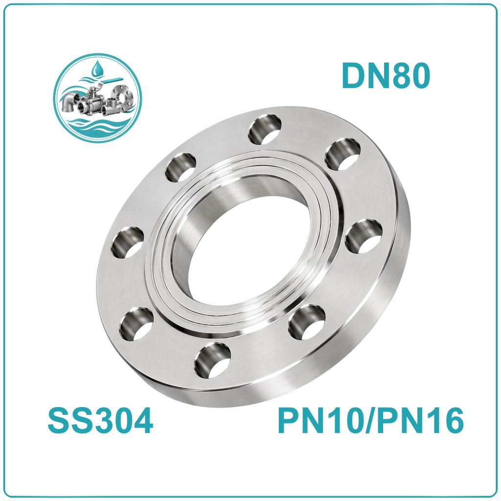 Mặt bích inox BS 4504 DN80 PN10/PN16