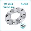 Mặt bích thép BS 4504 PN16 DN100