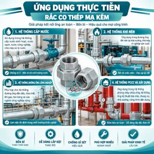 Ứng dụng rắc co thép mạ kẽm