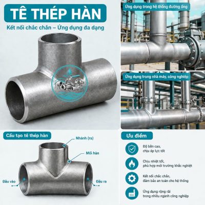 Ứng dụng tê thép hàn