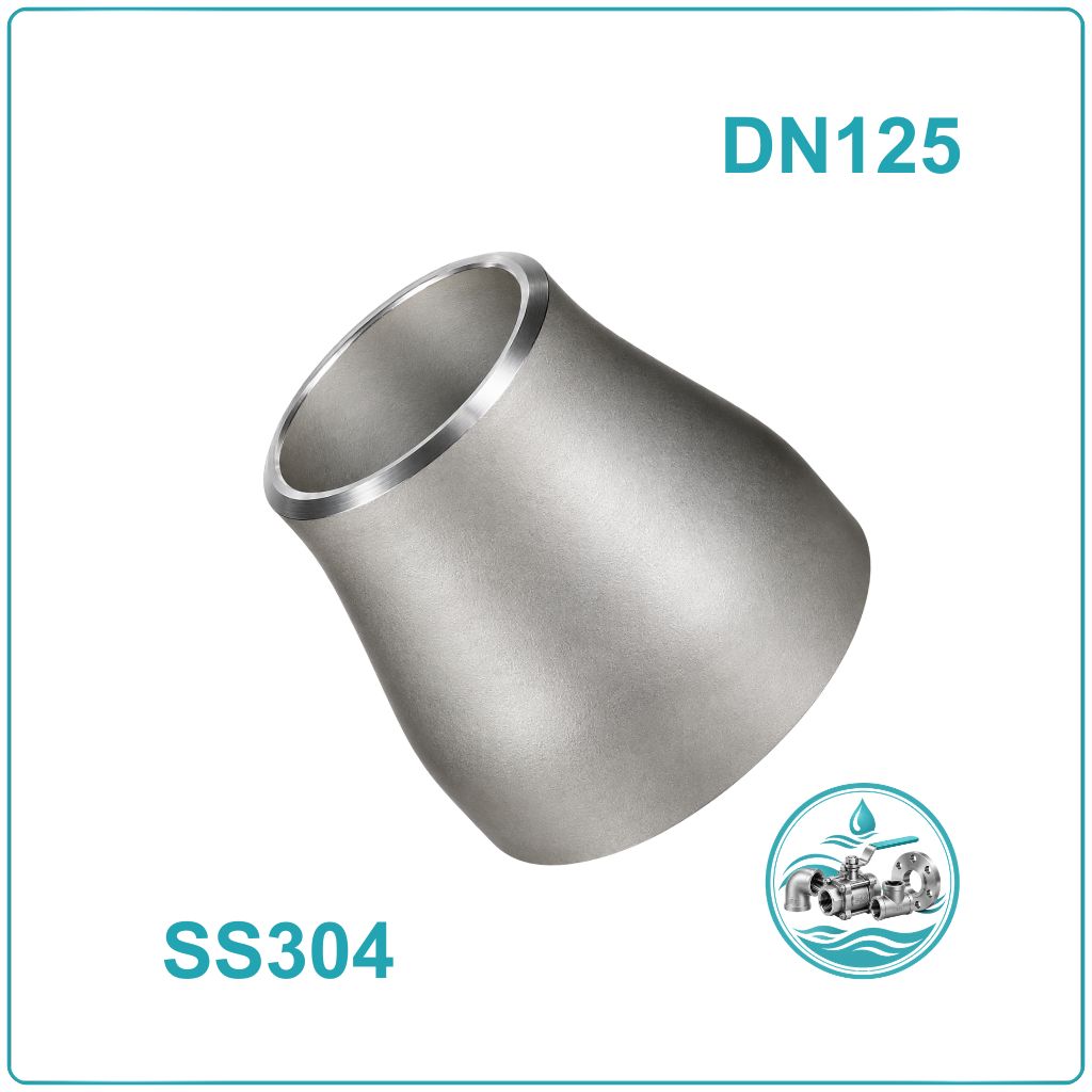 Côn thu hàn inox 304 DN125