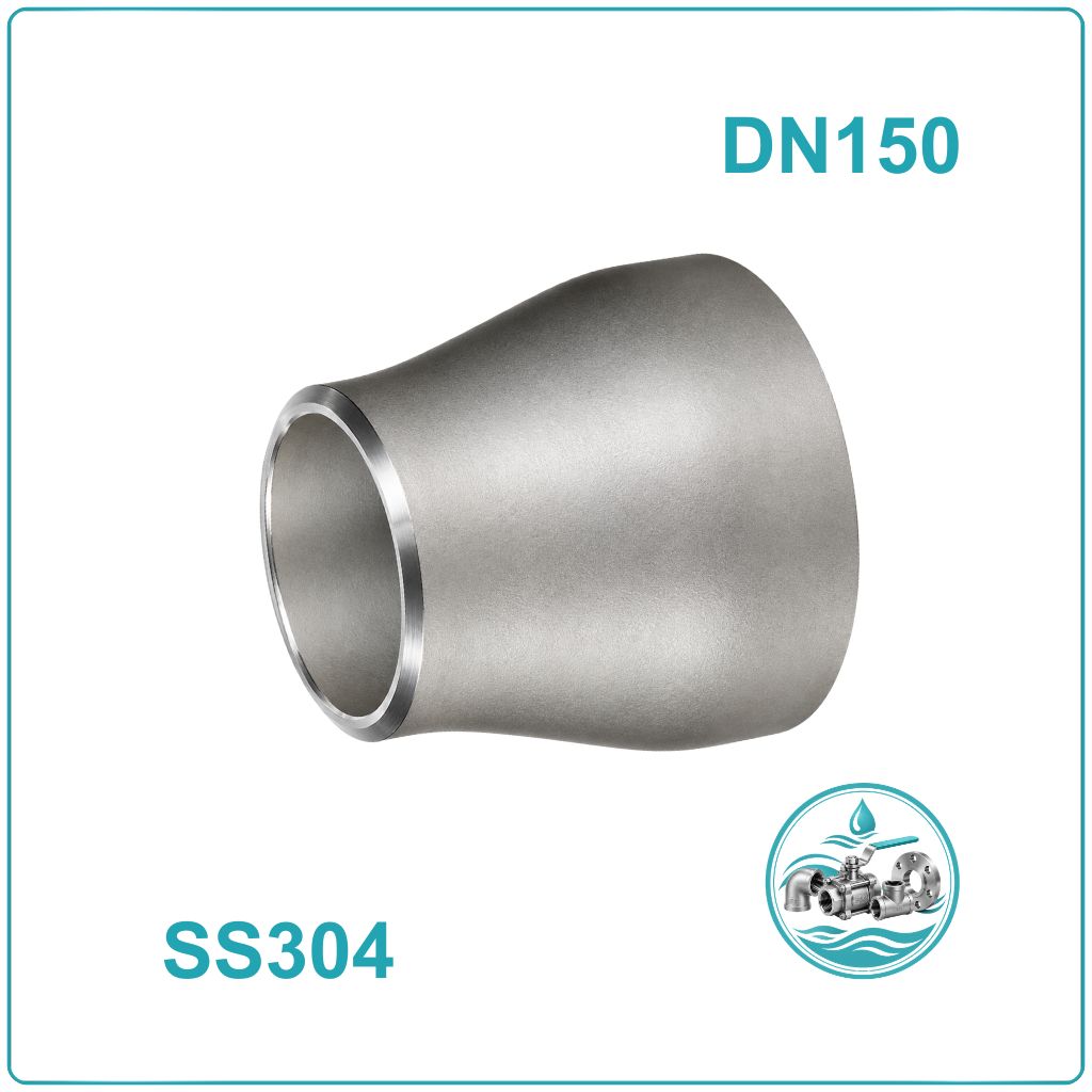 Côn thu hàn inox 304 DN150