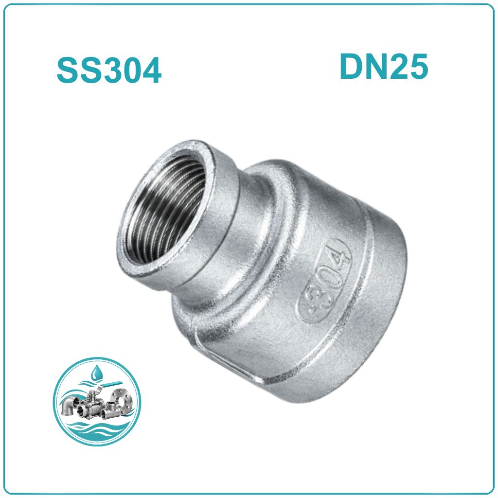 Côn thu ren inox 304 DN25