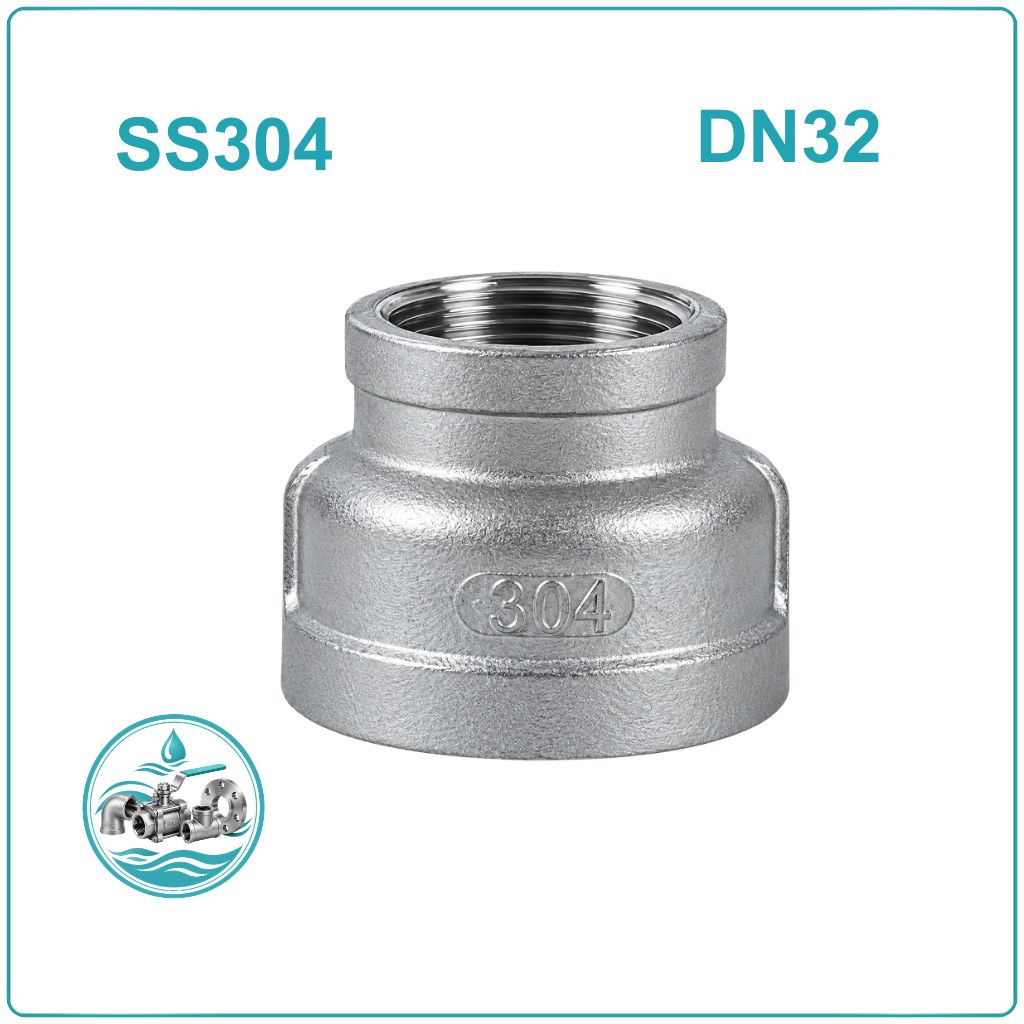 Côn thu ren inox 304 DN32