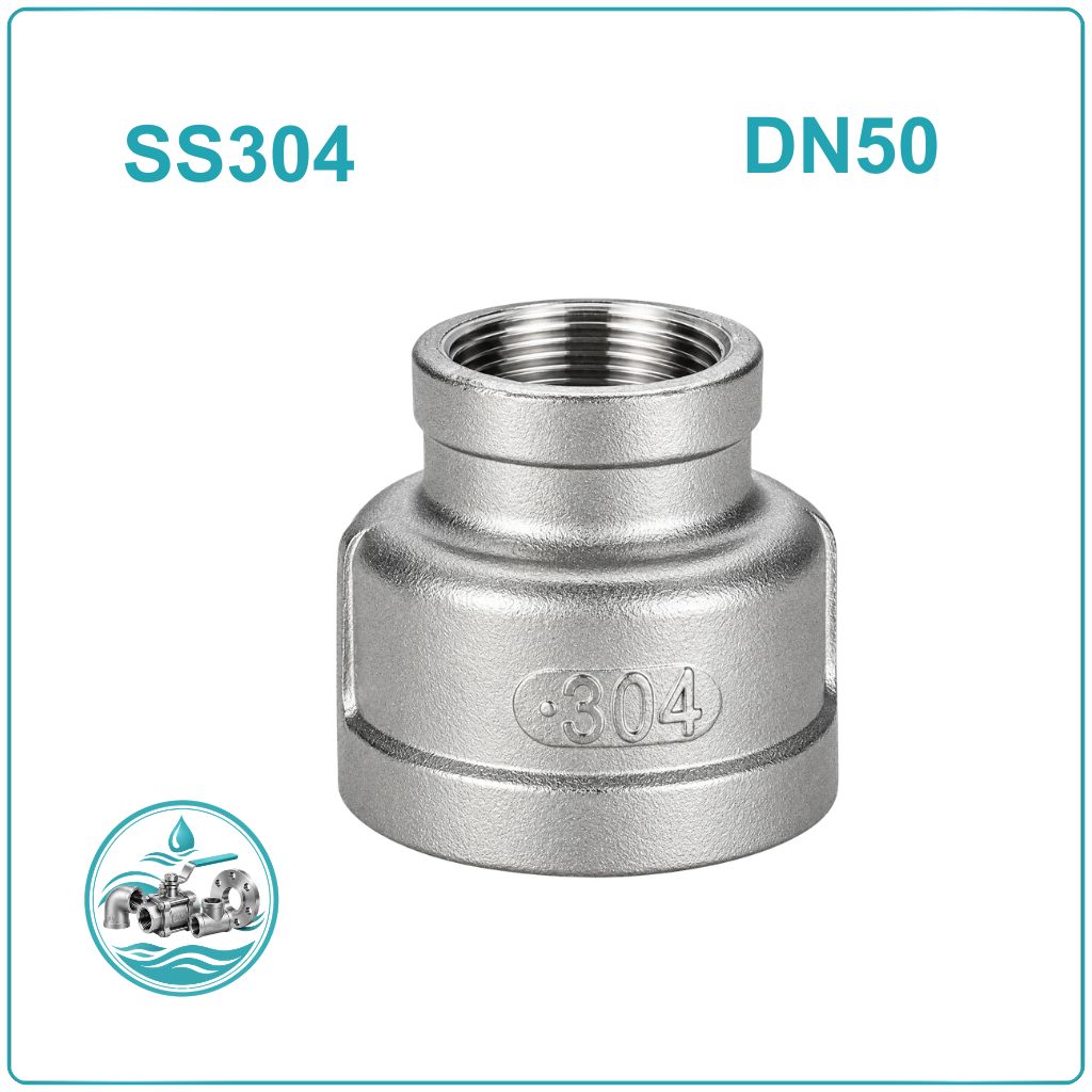 Côn thu ren inox 304 DN50