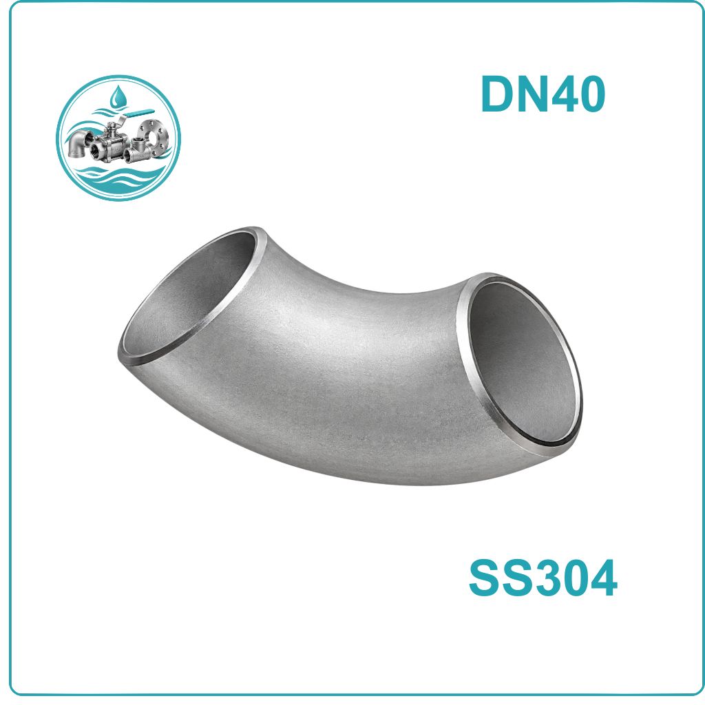 Cút hàn inox 304 DN40