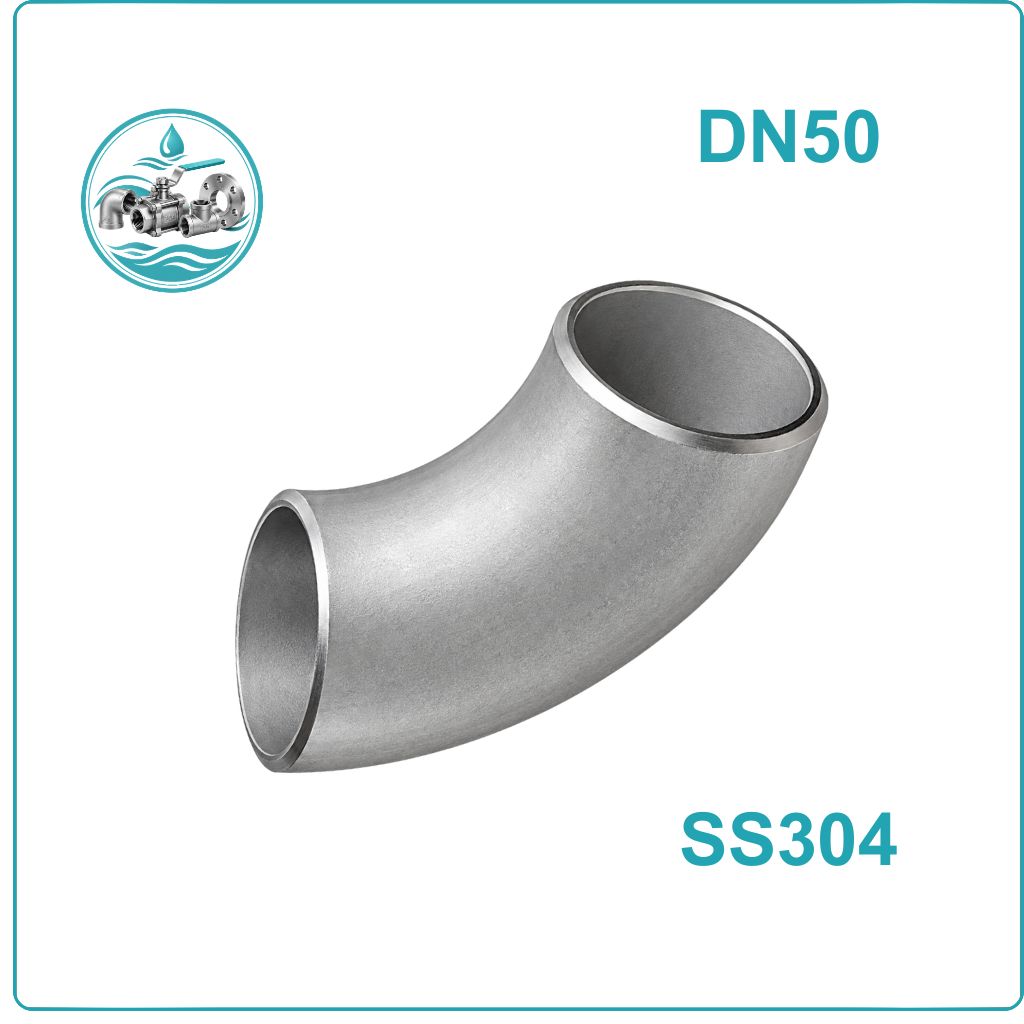 Cút hàn inox 304 DN50
