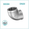 Cút inox 304 DN20