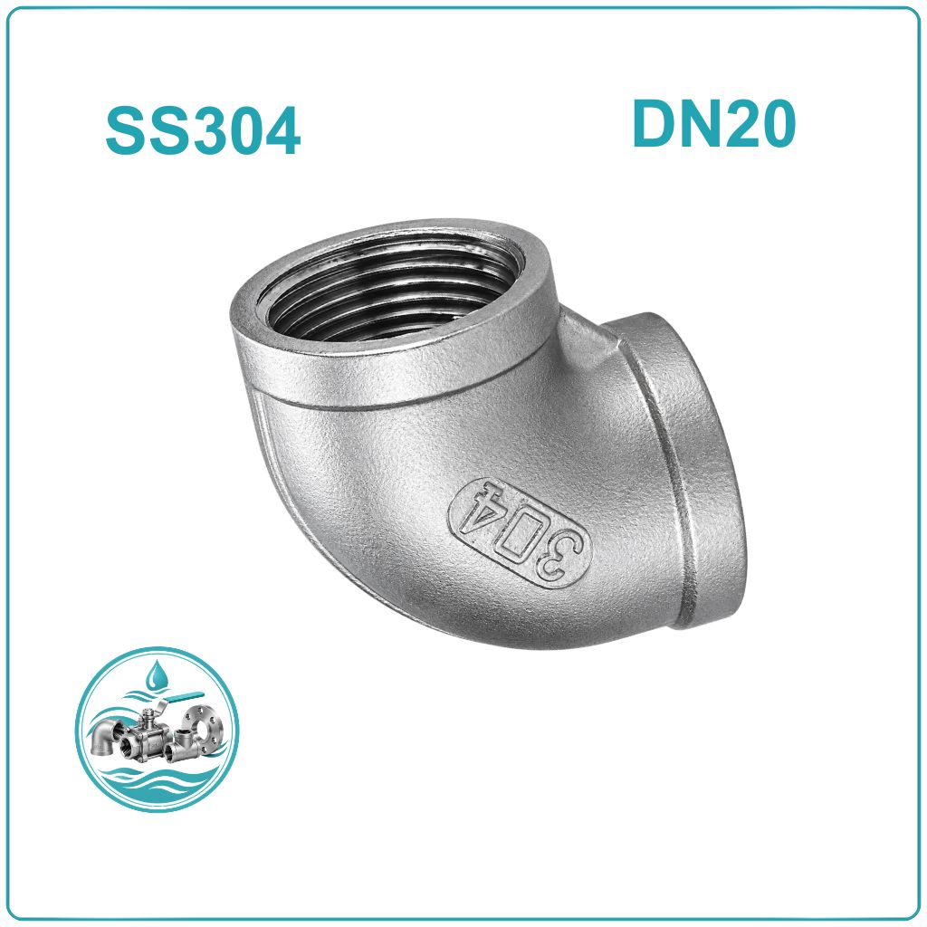 Cút inox 304 DN20