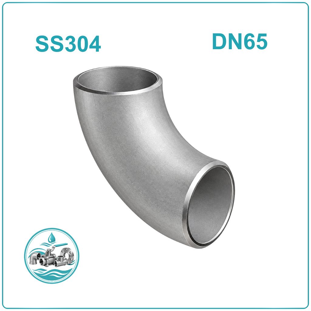 Cút hàn inox 304 DN65