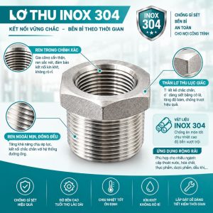 Đặc điểm nổi bật lơ thu inox 304