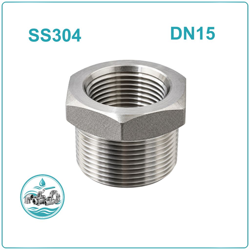 Lơ thu inox 304 DN15