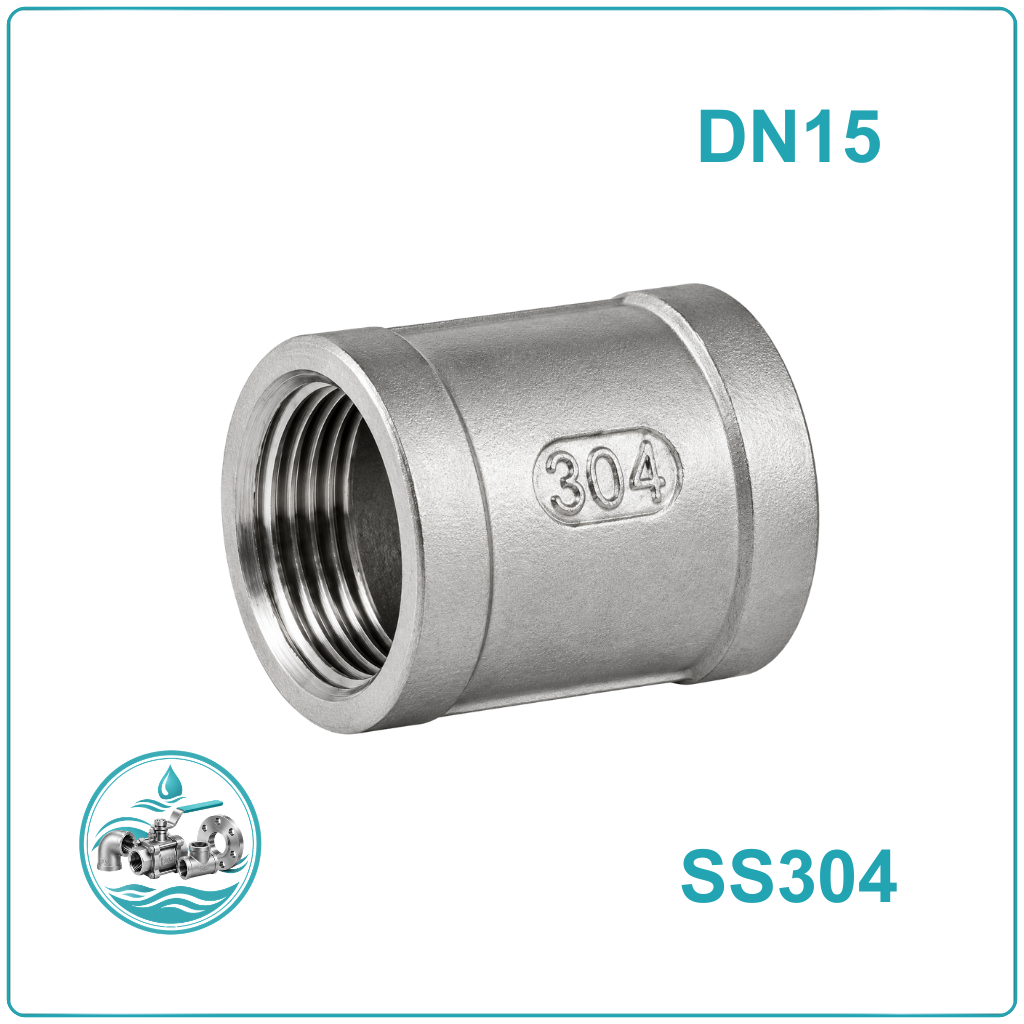 Măng sông inox 304 DN15