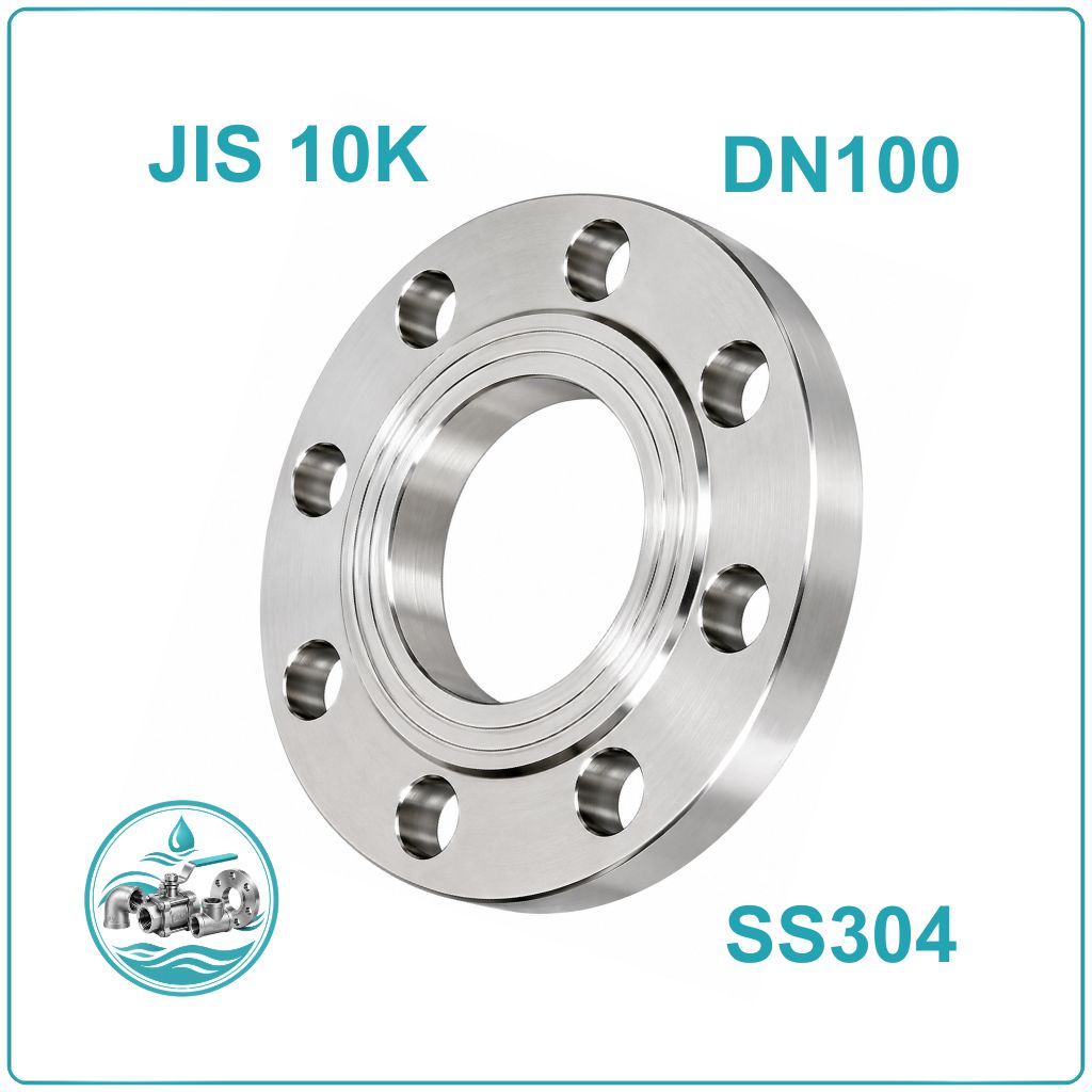 Mặt bích Inox Jis 10K DN100