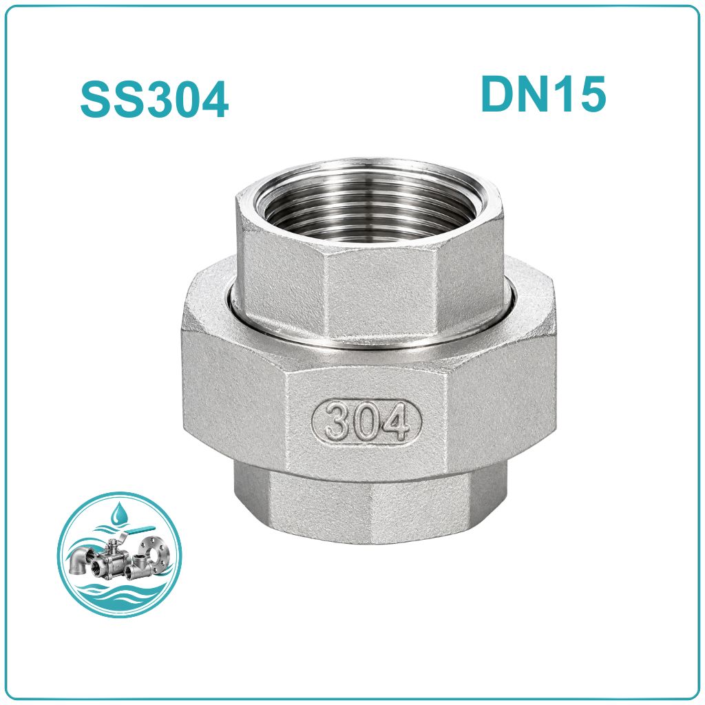 Rắc co inox 304 DN15