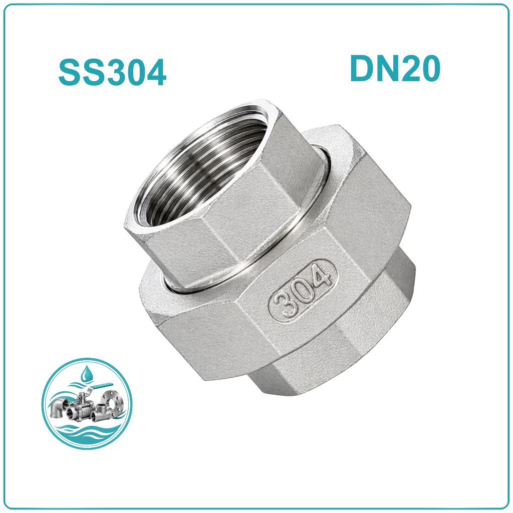 Rắc co inox 304 DN20