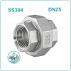 Rắc co inox 304 DN25