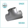 Tê hàn inox 304 DN25