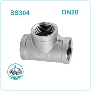 Tê ren inox 304 DN20