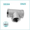 Tê ren inox 304 DN25