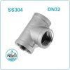 Tê ren inox 304 DN32