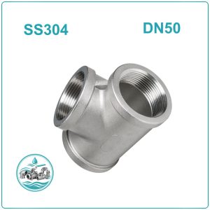 Tê ren inox 304 DN50