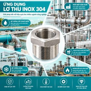 Ứng dụng lơ thu inox 304