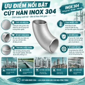 Ưu điểm nổi bật cút hàn inox 304